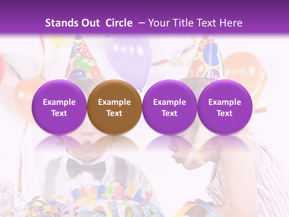 Cute Surprise Chaplet PowerPoint Template