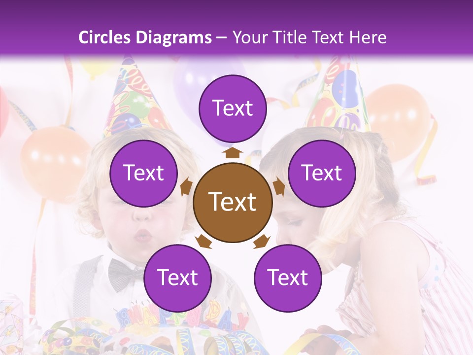 Cute Surprise Chaplet PowerPoint Template