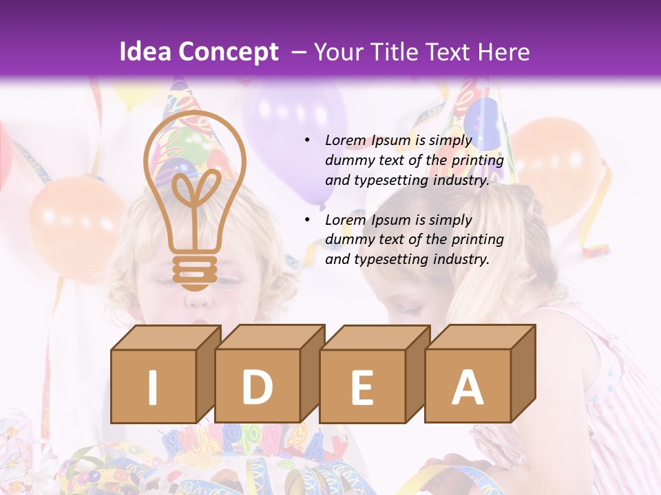 Cute Surprise Chaplet PowerPoint Template