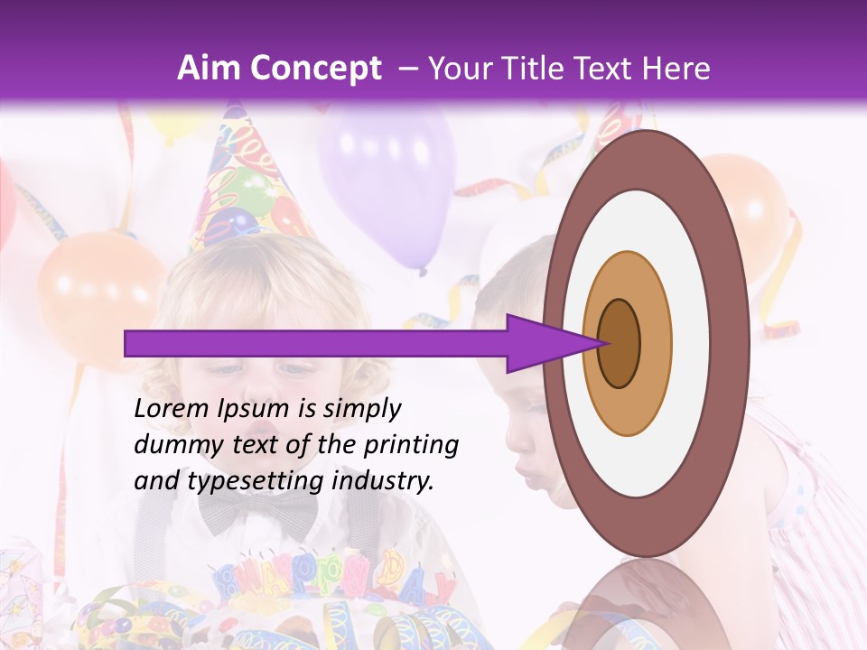 Cute Surprise Chaplet PowerPoint Template