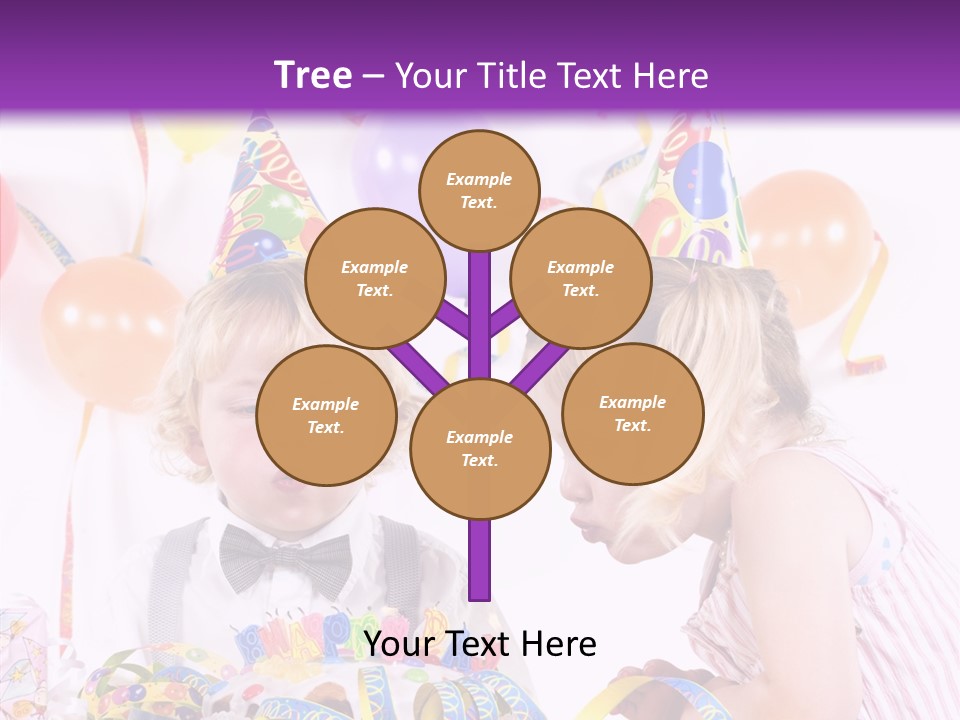 Cute Surprise Chaplet PowerPoint Template