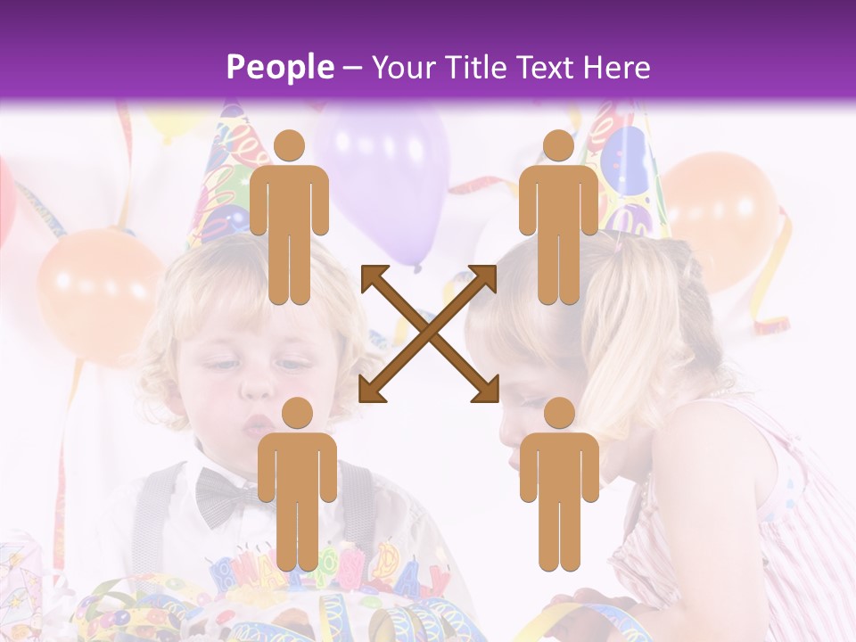 Cute Surprise Chaplet PowerPoint Template