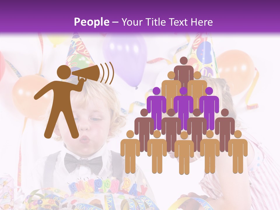 Cute Surprise Chaplet PowerPoint Template