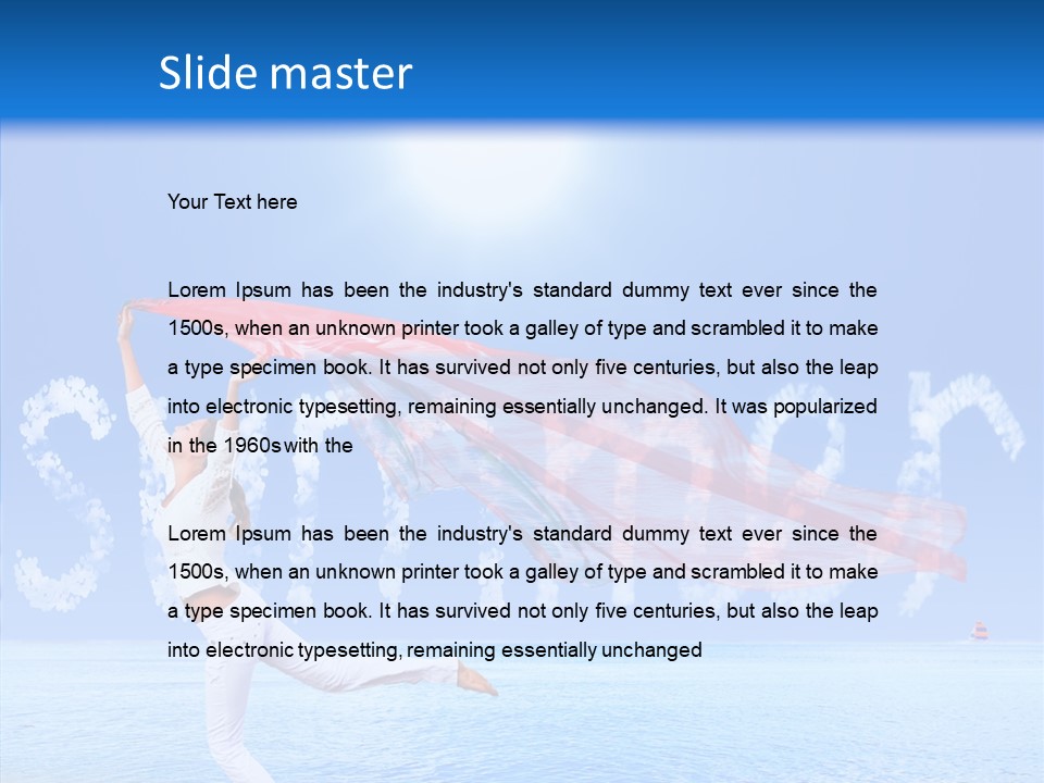 Lifestyle Speed Sky PowerPoint Template