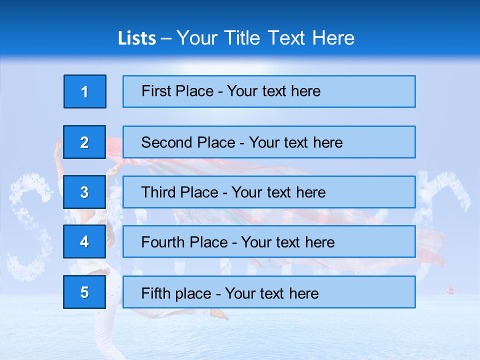 Lifestyle Speed Sky PowerPoint Template