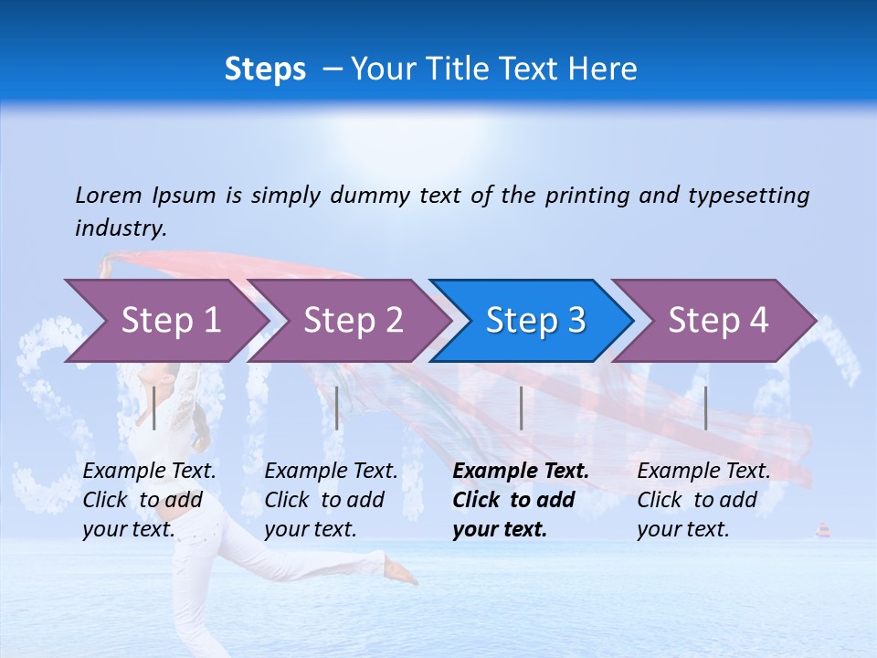 Lifestyle Speed Sky PowerPoint Template