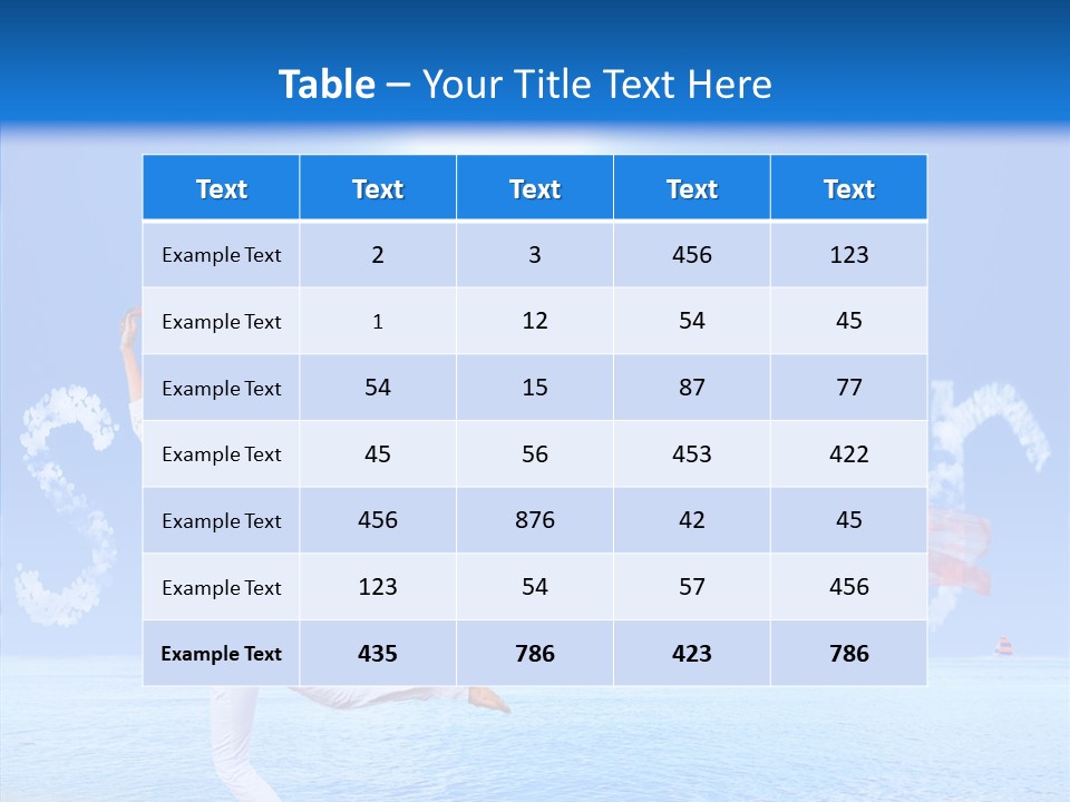 Lifestyle Speed Sky PowerPoint Template