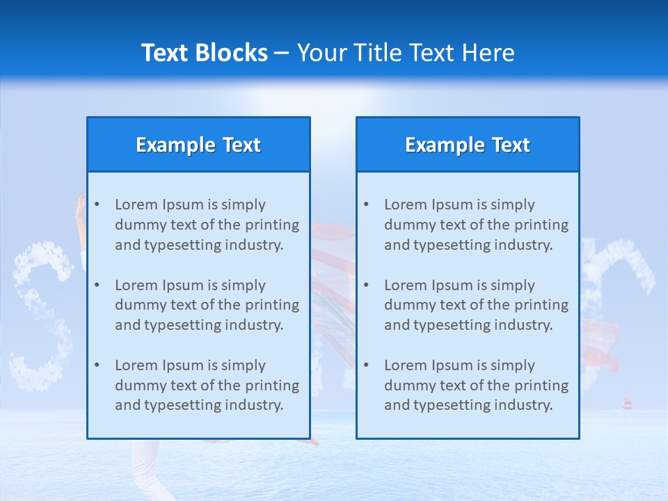 Lifestyle Speed Sky PowerPoint Template
