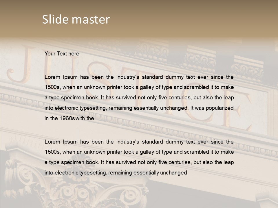 Edifice Column Proceeding PowerPoint Template