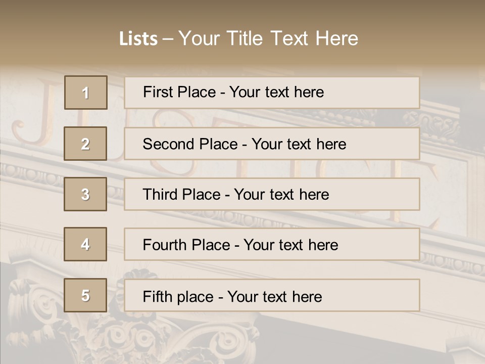Edifice Column Proceeding PowerPoint Template