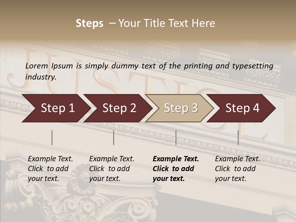 Edifice Column Proceeding PowerPoint Template