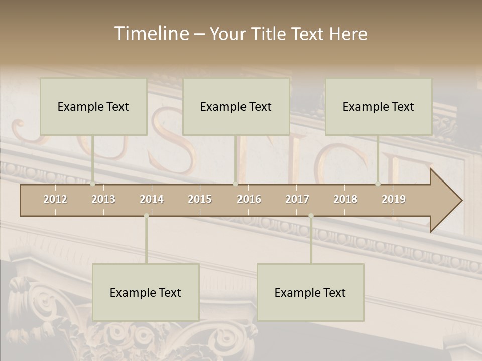 Edifice Column Proceeding PowerPoint Template