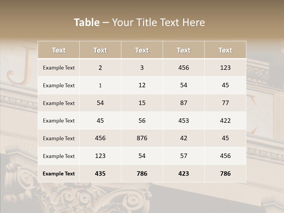 Edifice Column Proceeding PowerPoint Template