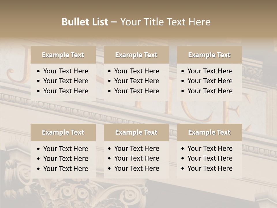 Edifice Column Proceeding PowerPoint Template