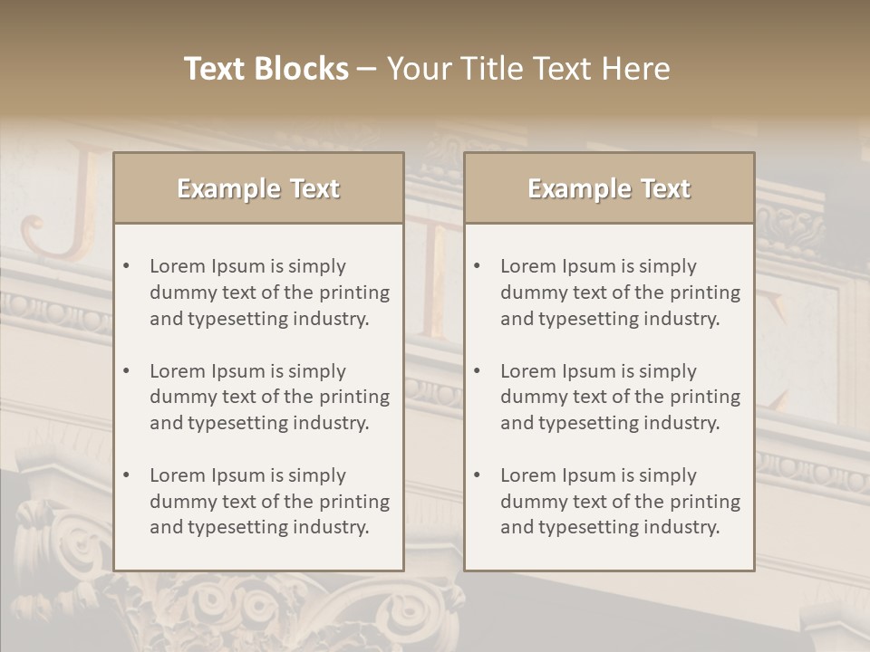 Edifice Column Proceeding PowerPoint Template