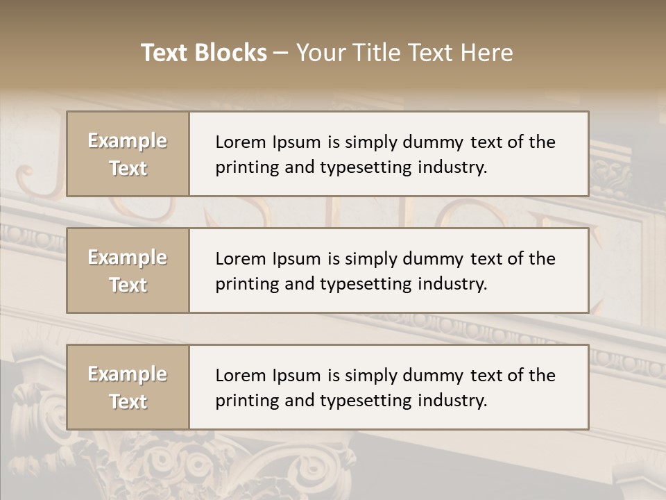 Edifice Column Proceeding PowerPoint Template