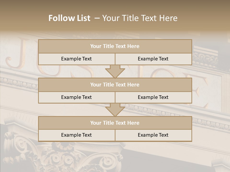 Edifice Column Proceeding PowerPoint Template