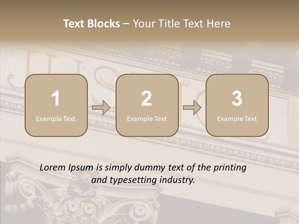 Edifice Column Proceeding PowerPoint Template