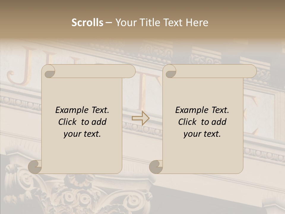 Edifice Column Proceeding PowerPoint Template