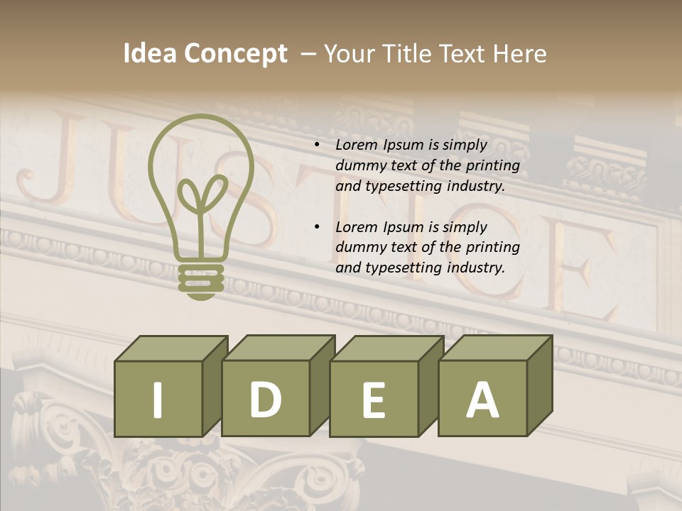 Edifice Column Proceeding PowerPoint Template