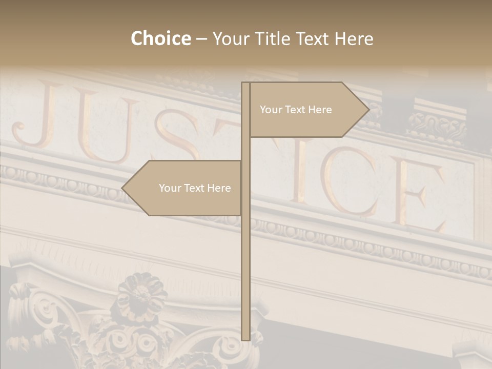Edifice Column Proceeding PowerPoint Template