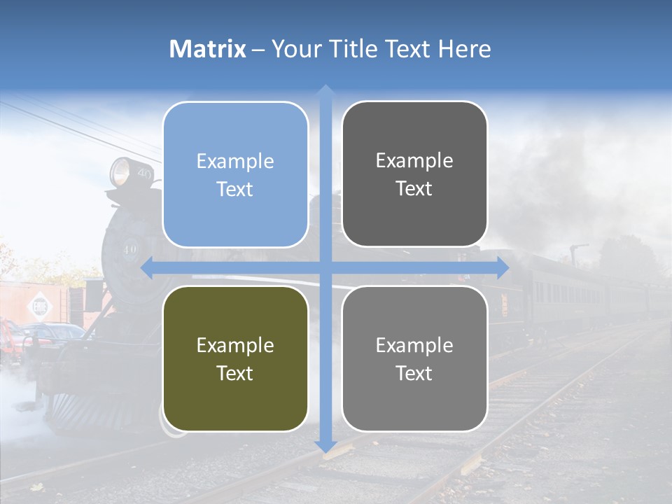 Train Steam Locomotive PowerPoint Template