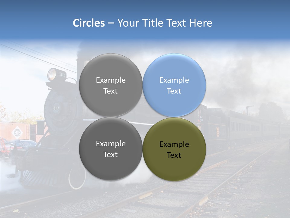 Train Steam Locomotive PowerPoint Template