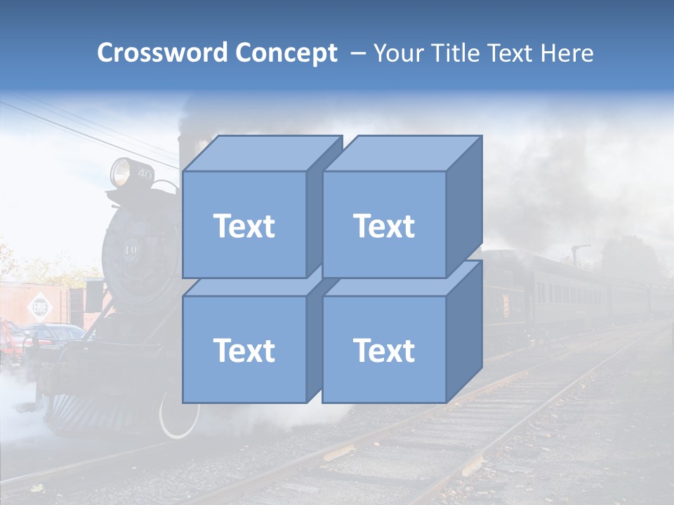 Train Steam Locomotive PowerPoint Template