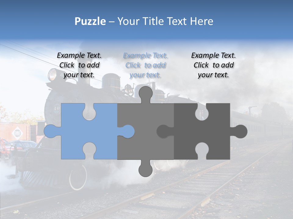 Train Steam Locomotive PowerPoint Template