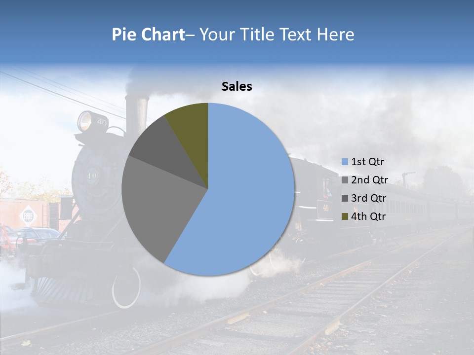 Train Steam Locomotive PowerPoint Template