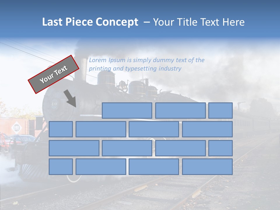 Train Steam Locomotive PowerPoint Template