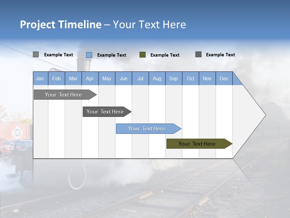 Train Steam Locomotive PowerPoint Template