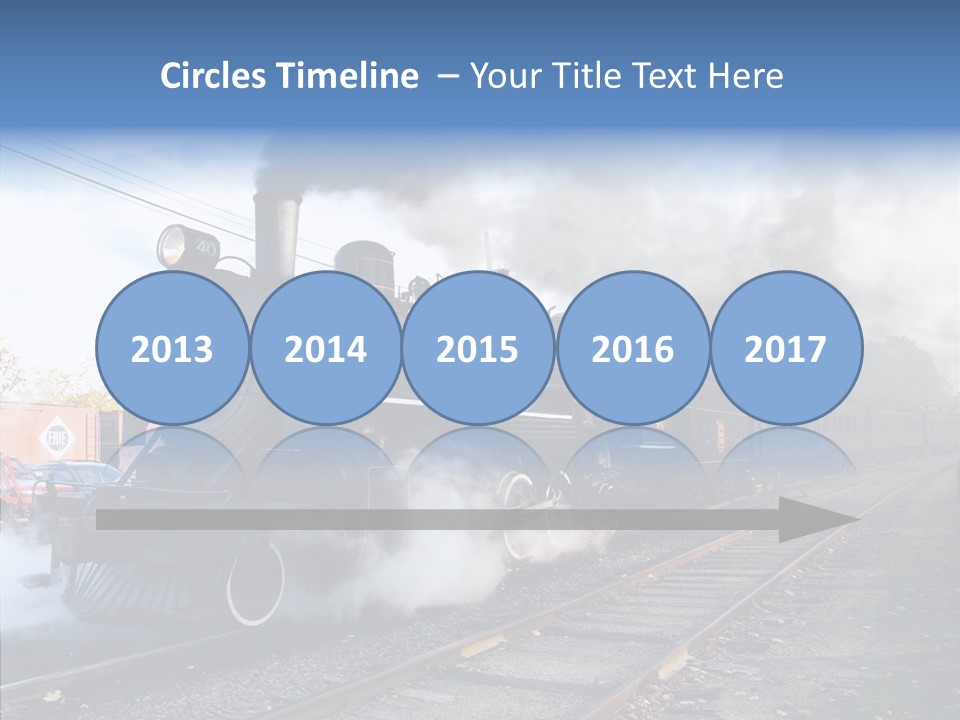 Train Steam Locomotive PowerPoint Template