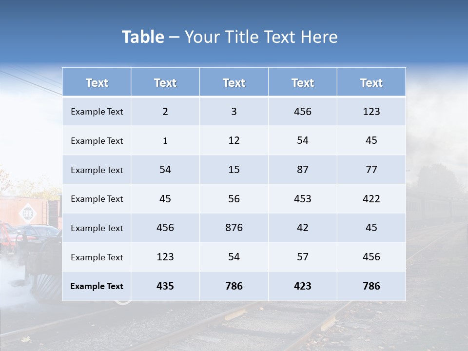 Train Steam Locomotive PowerPoint Template