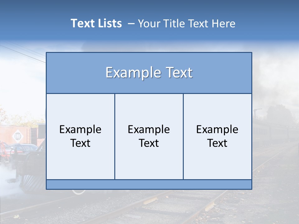 Train Steam Locomotive PowerPoint Template