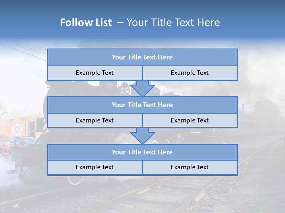 Train Steam Locomotive PowerPoint Template