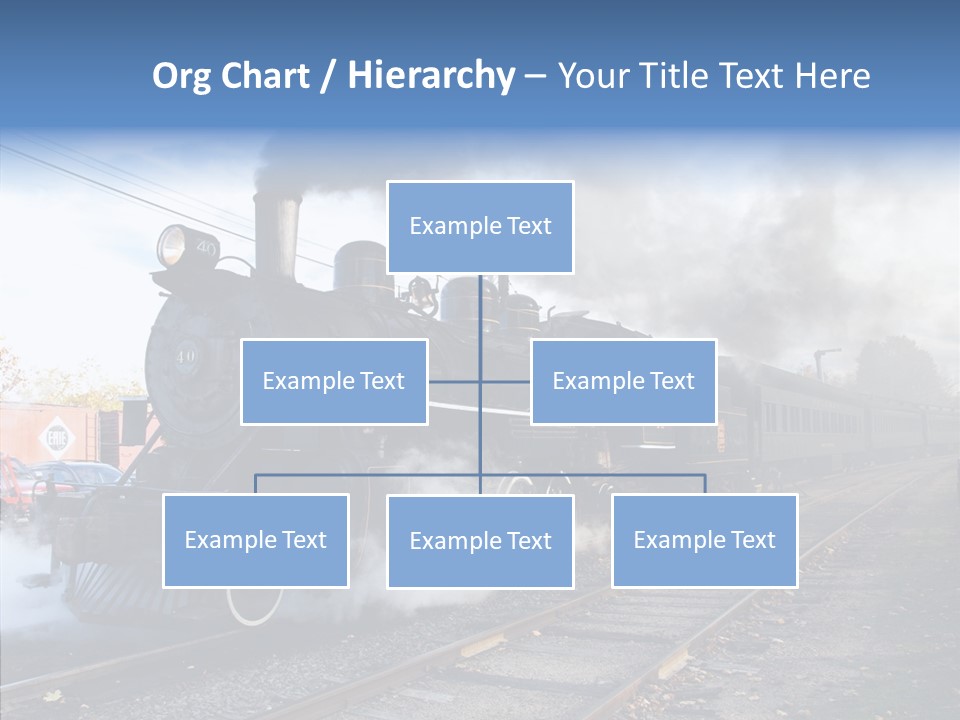 Train Steam Locomotive PowerPoint Template