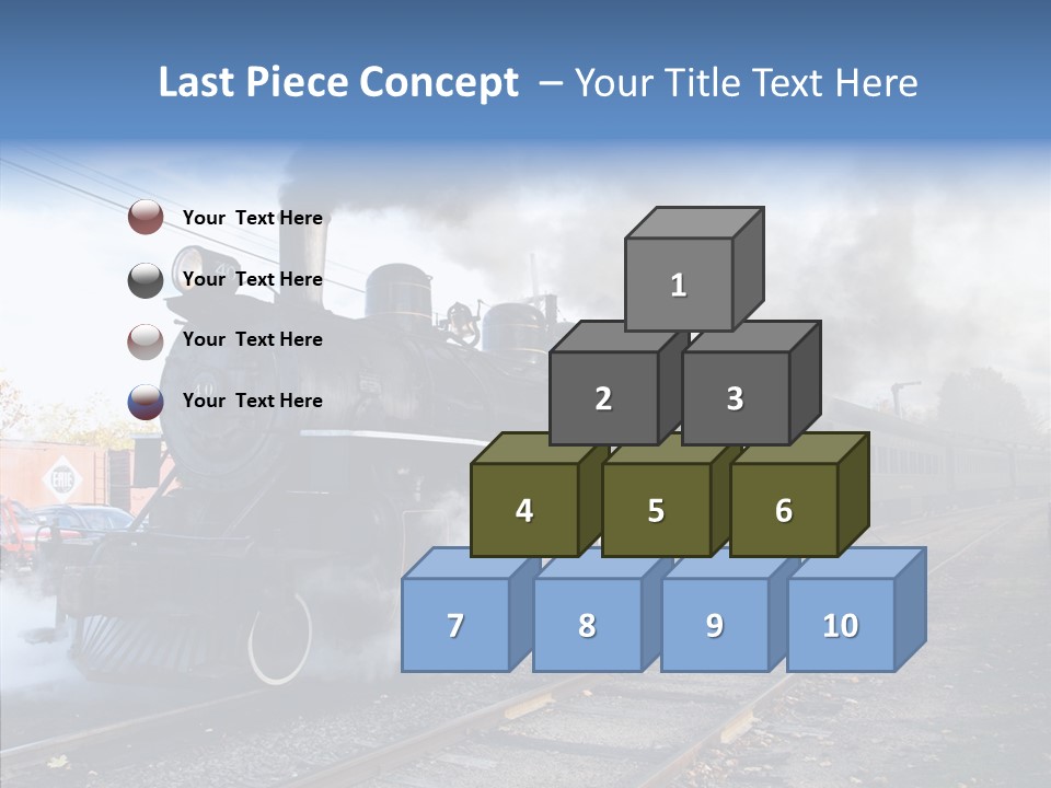 Train Steam Locomotive PowerPoint Template