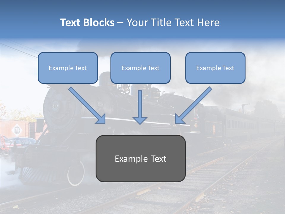 Train Steam Locomotive PowerPoint Template