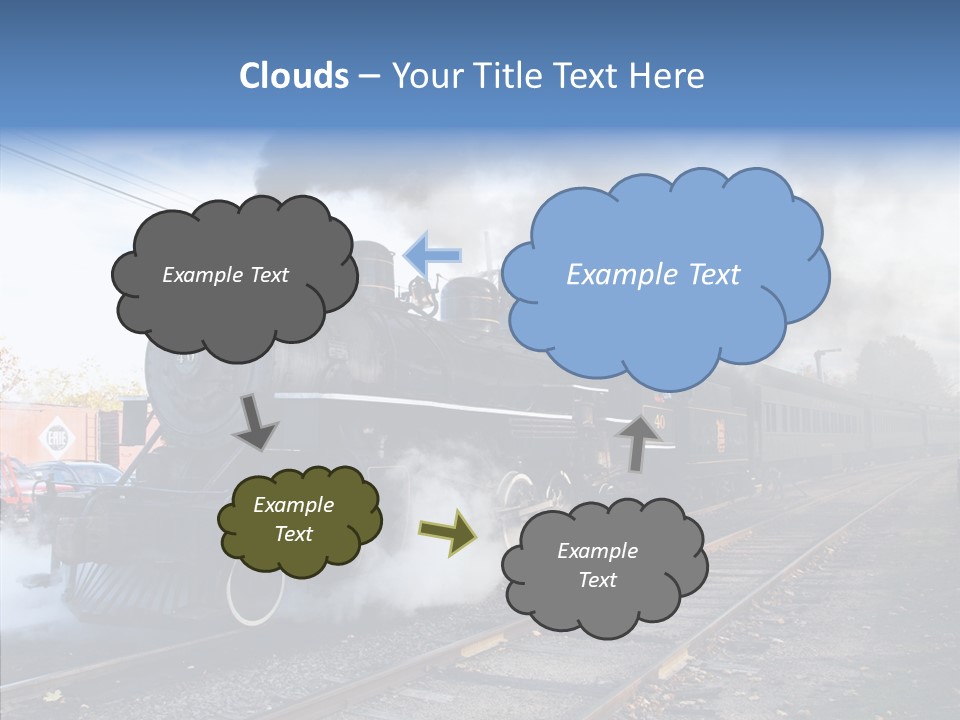 Train Steam Locomotive PowerPoint Template