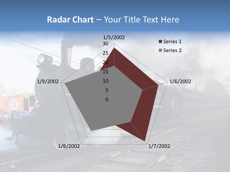 Train Steam Locomotive PowerPoint Template