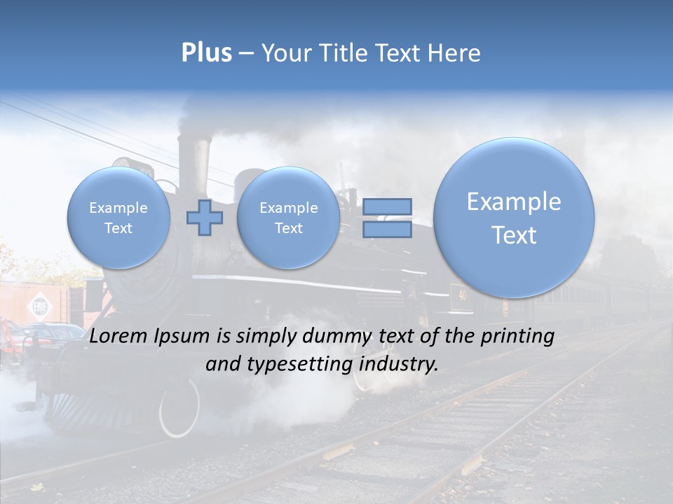 Train Steam Locomotive PowerPoint Template