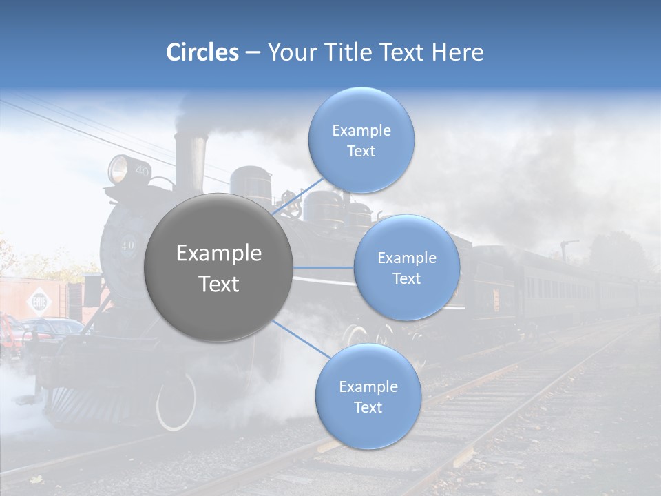 Train Steam Locomotive PowerPoint Template
