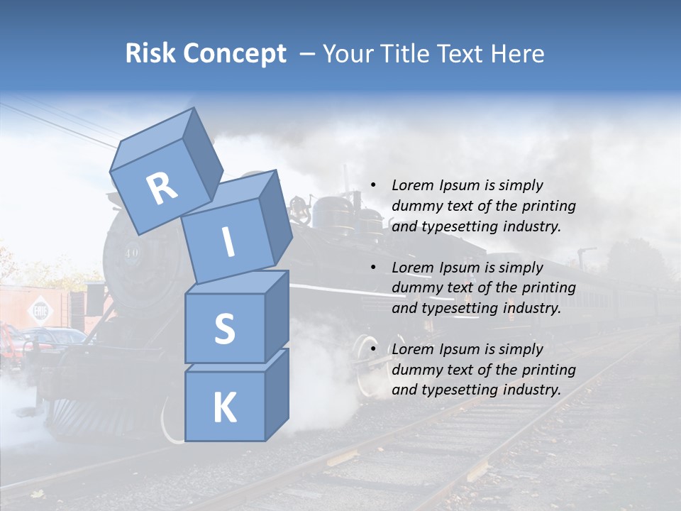 Train Steam Locomotive PowerPoint Template