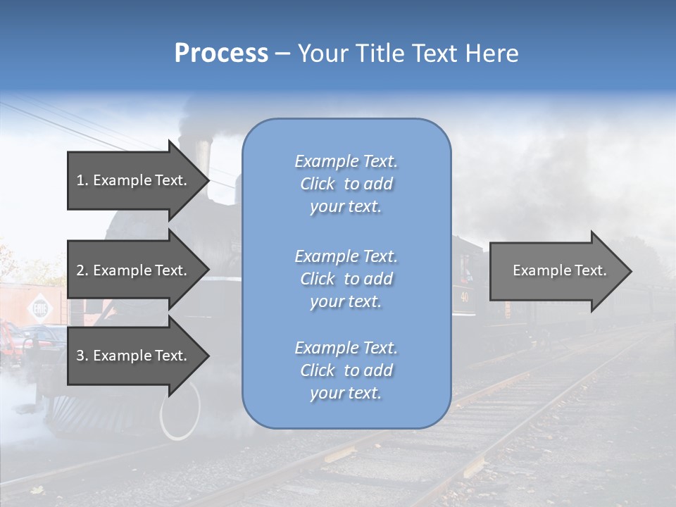 Train Steam Locomotive PowerPoint Template