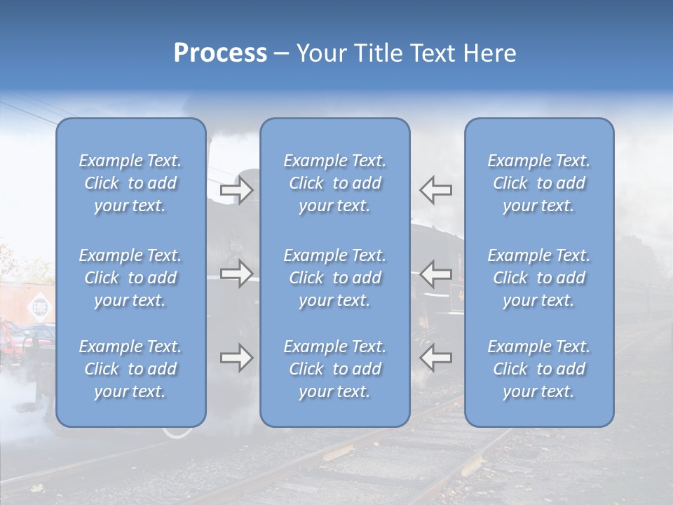Train Steam Locomotive PowerPoint Template