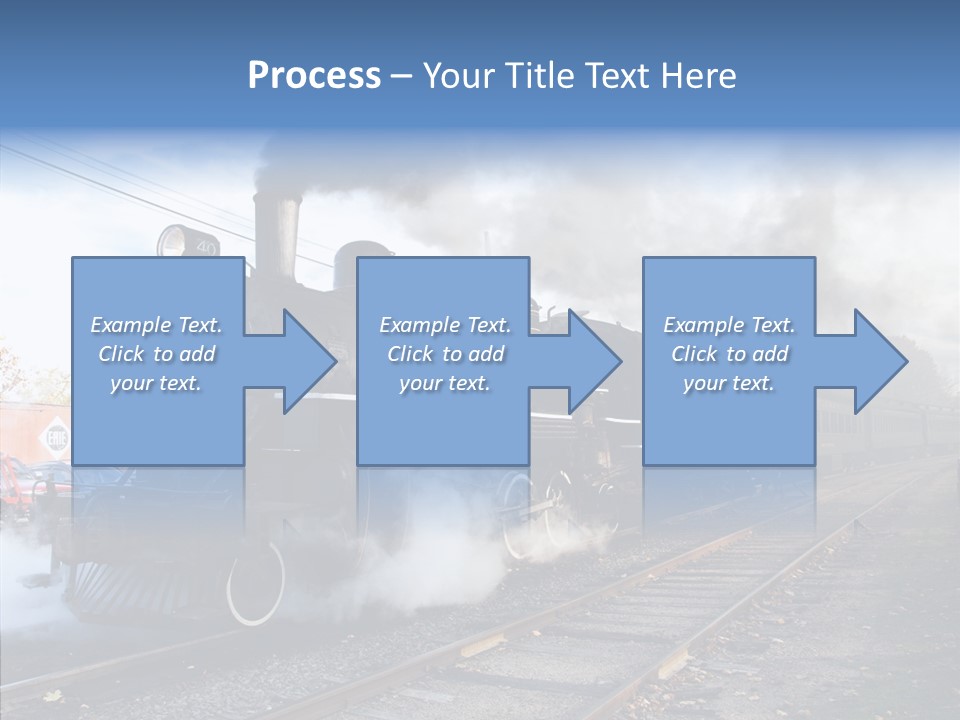 Train Steam Locomotive PowerPoint Template
