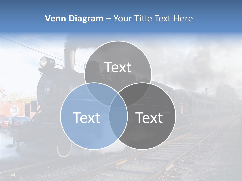 Train Steam Locomotive PowerPoint Template