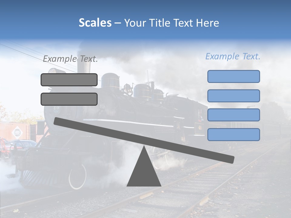 Train Steam Locomotive PowerPoint Template