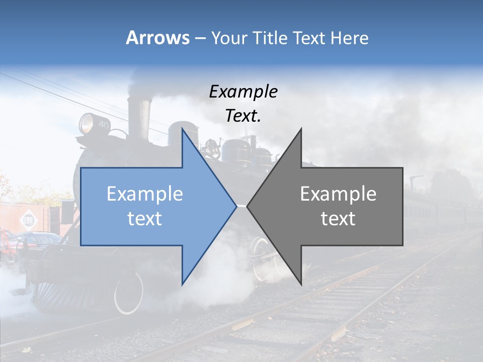 Train Steam Locomotive PowerPoint Template